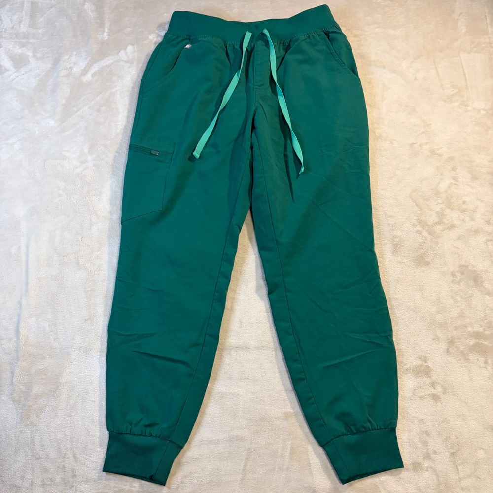 FIGS Technical Collection Hunter Green Scrub Jogger Pants Small S/P 1000208